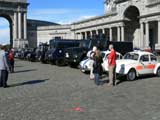 Bijeenkomst voor oldtimer politiewagens te Brussel