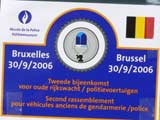 Bijeenkomst voor oldtimer politiewagens te Brussel
