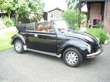 Oldtimer te huur: Volkswagen kever cabrio (Zwart)