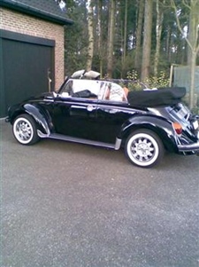 Oldtimer te huur: Volkswagen kever cabrio (Zwart)