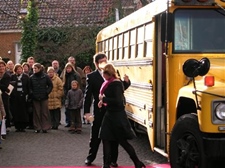 Oldtimer te huur: Amerikaanse schoolbus international USA bus