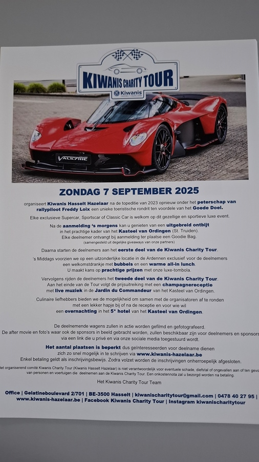 Kiwanis Charity Tour