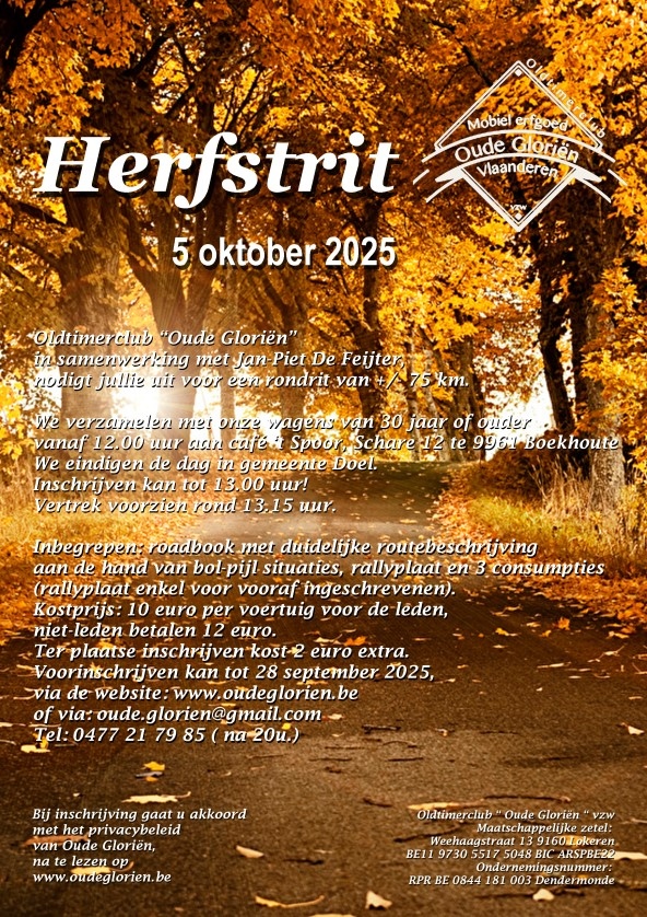 Herfstrit Oude Gloriën