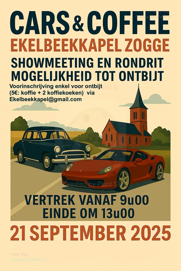 Cars & Coffee vzw Ekelbeekkapel Zogge