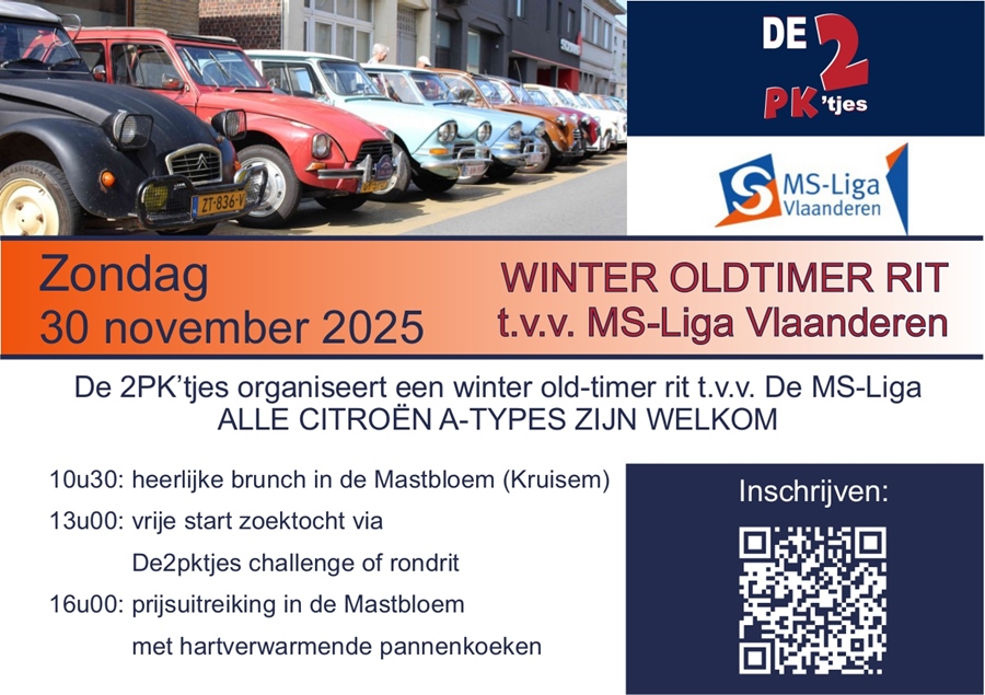 De 2pk'tjes rijden voor het goede doel! MS-Liga