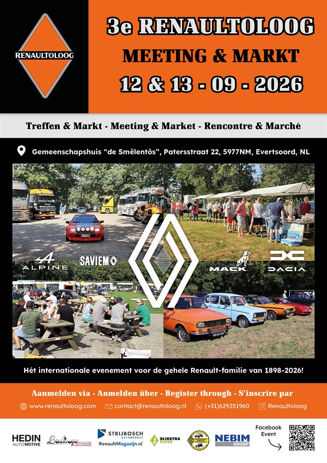 3e Renaultoloog Meeting & Markt