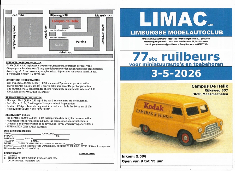 77ste Limac Miniatuurauto Beurs