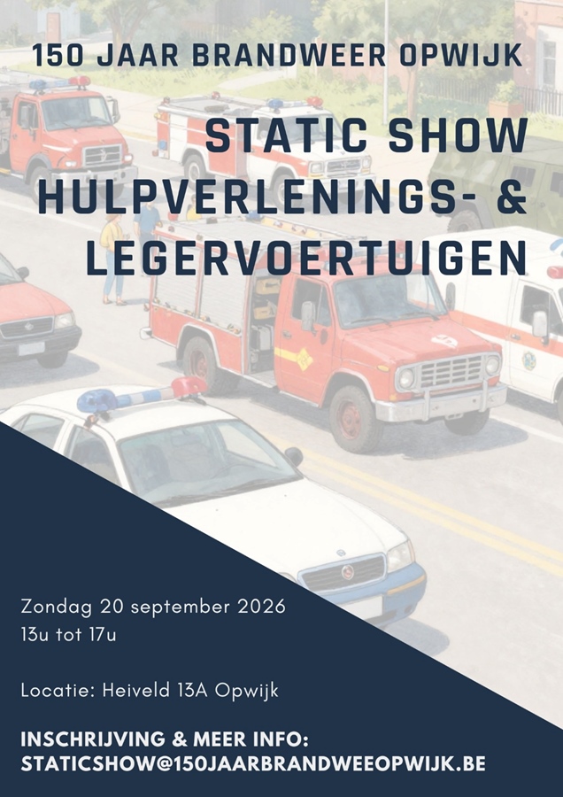 Static Show Hulpverlenings- en Legervoertuigen