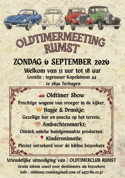 Oldtimermeeting Oldtimerclub Rumst