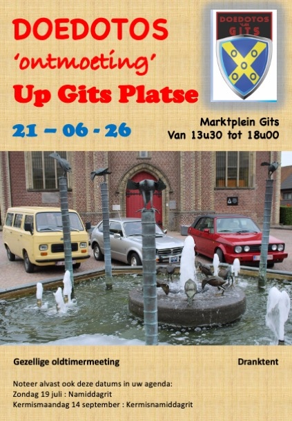 DOEDOTOS 'ontmoeting' up Gits Platse
