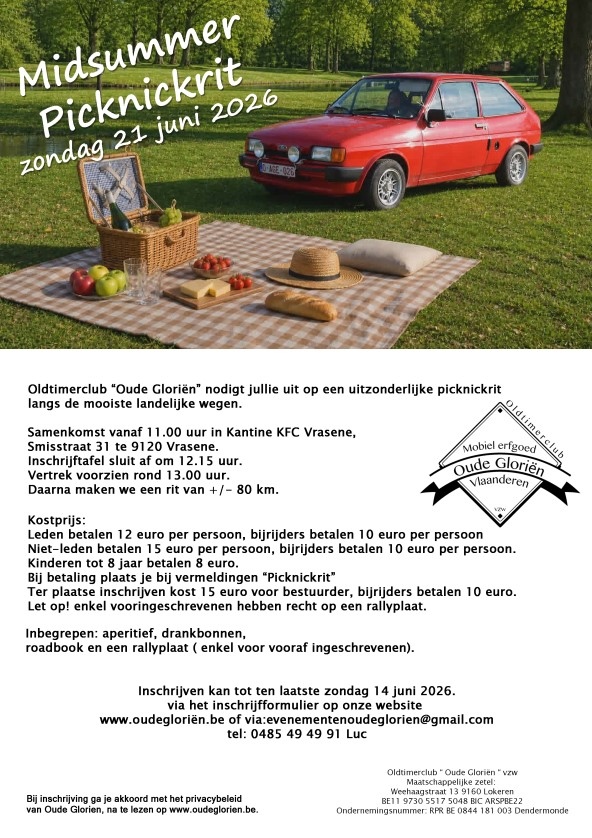 Midsummer Picknickrit "Oude Gloriën"