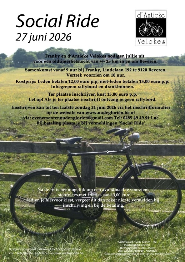 Social Ride d'Antieke Velokes