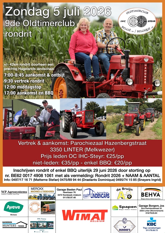 9de Oldtimer tractor rondrit