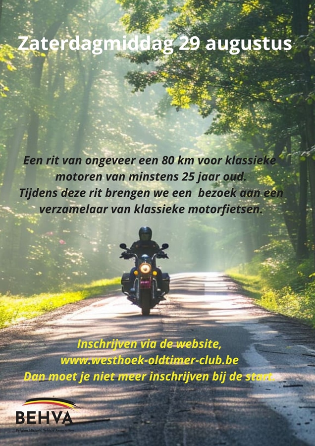 Gratis rit voor klassieke motoren