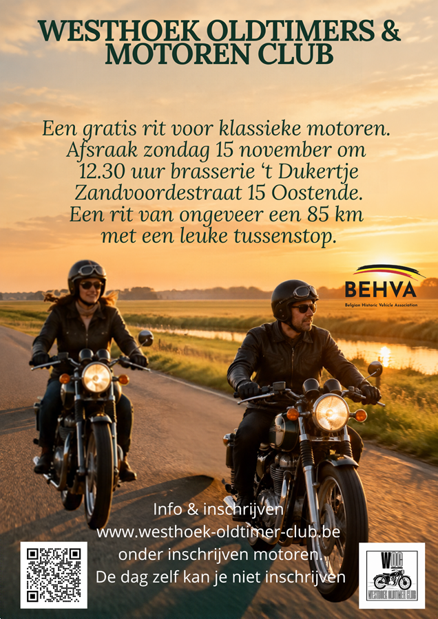 Klassieke motoren rit