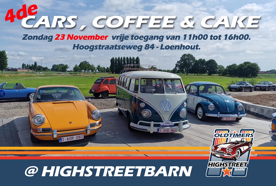 4de Cars, Coffee and Cake @ Highstreetbarn