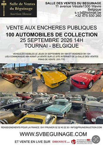 Véhicules de collection - sortis de grange et divers