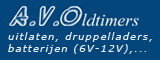 A.V. Oldtimers - druppelladers en accu's (6V - 12V), uitlaten (Wilrijk)