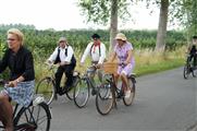 O.R.E. rondrit met oude fietsen