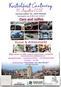 Cantecroy kasteelfeest “Cars en Coffee” -  30 augustus 2026