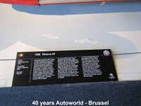 40 years Autoworld (Brussel) -  4 oktober 2026