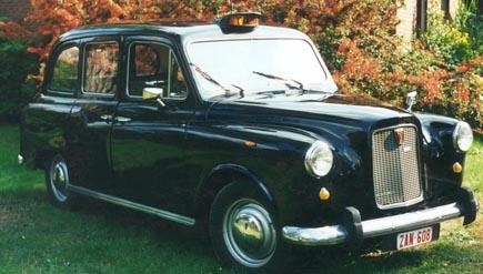 Oldtimer te huur: Austin London Taxi (zwart)