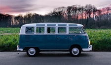 Volkswagen Bus T1 split busje Deluxe Samba Sea Blue